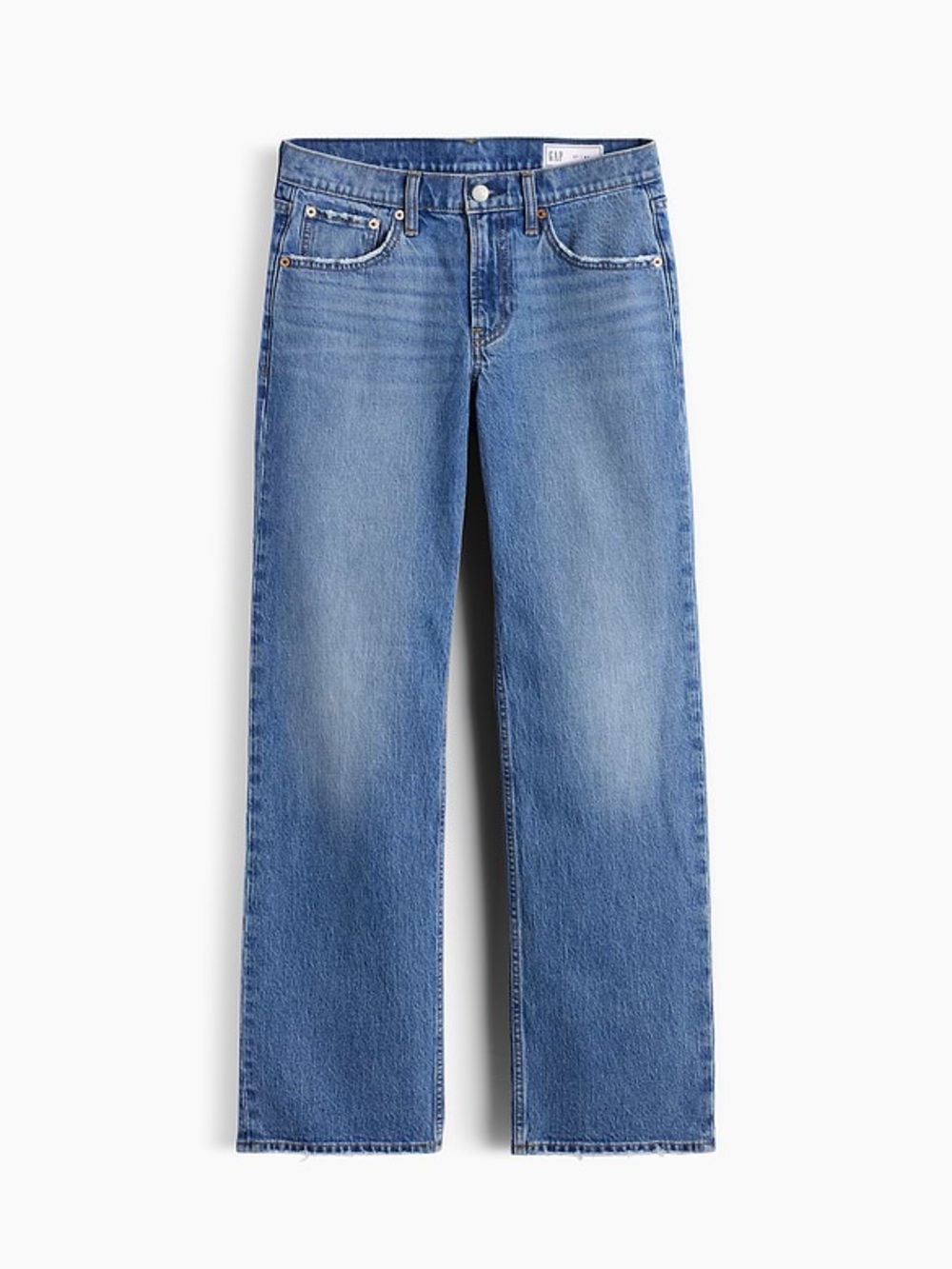 GAP 90s Loose Mid Rise Jeans Women’s 28x28 Light Wash Straight Leg Denim